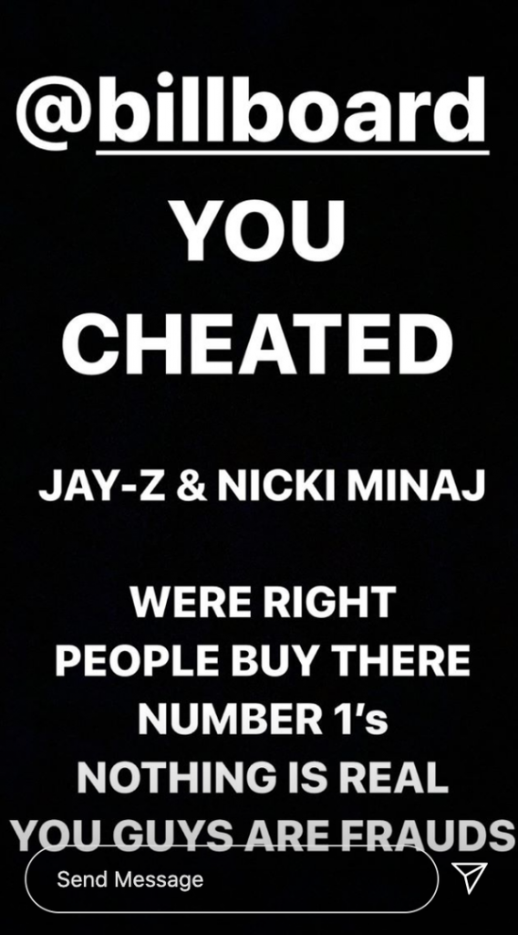 6ix9ine intègre Jay-Z et Nicki Minaj dans la son combat anti-billboard