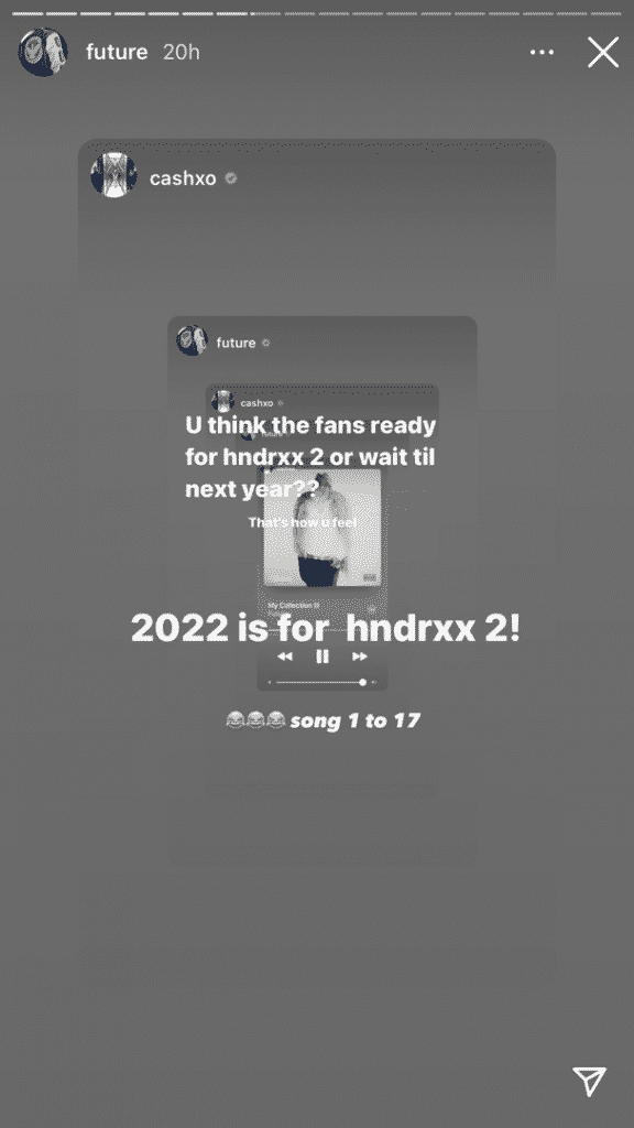 Future tease "HNDRXX 2" à ses fans !